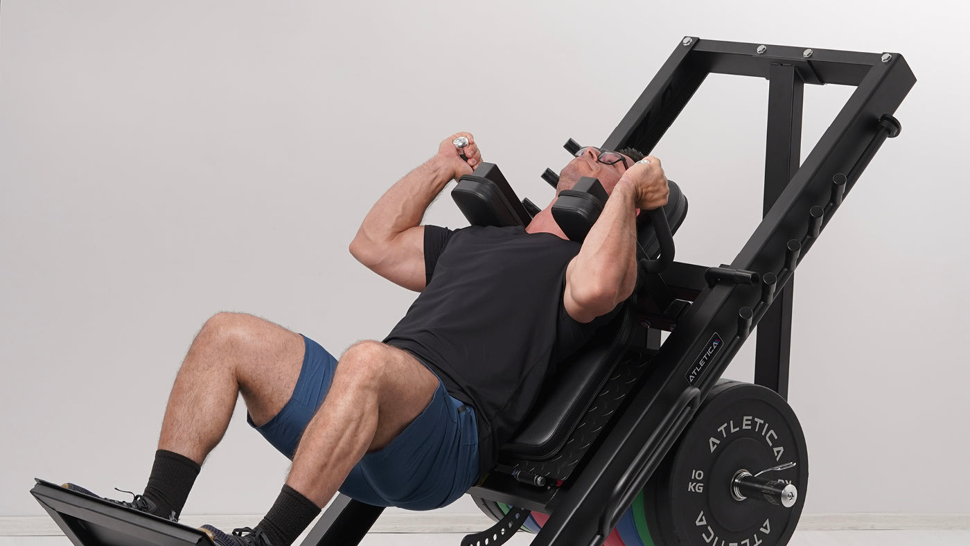 Hack Squat an der Beinpresse