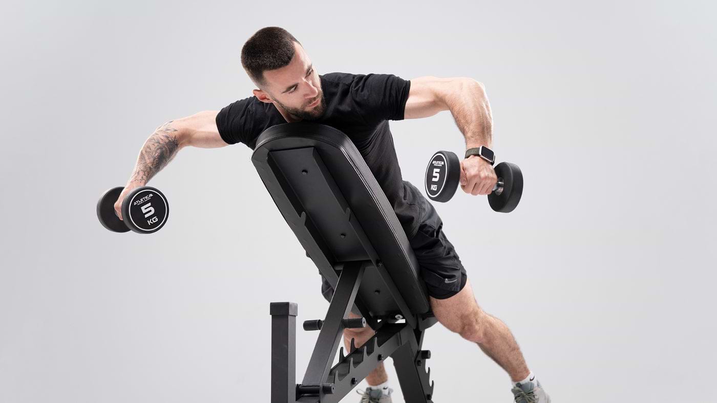training with dumbbells