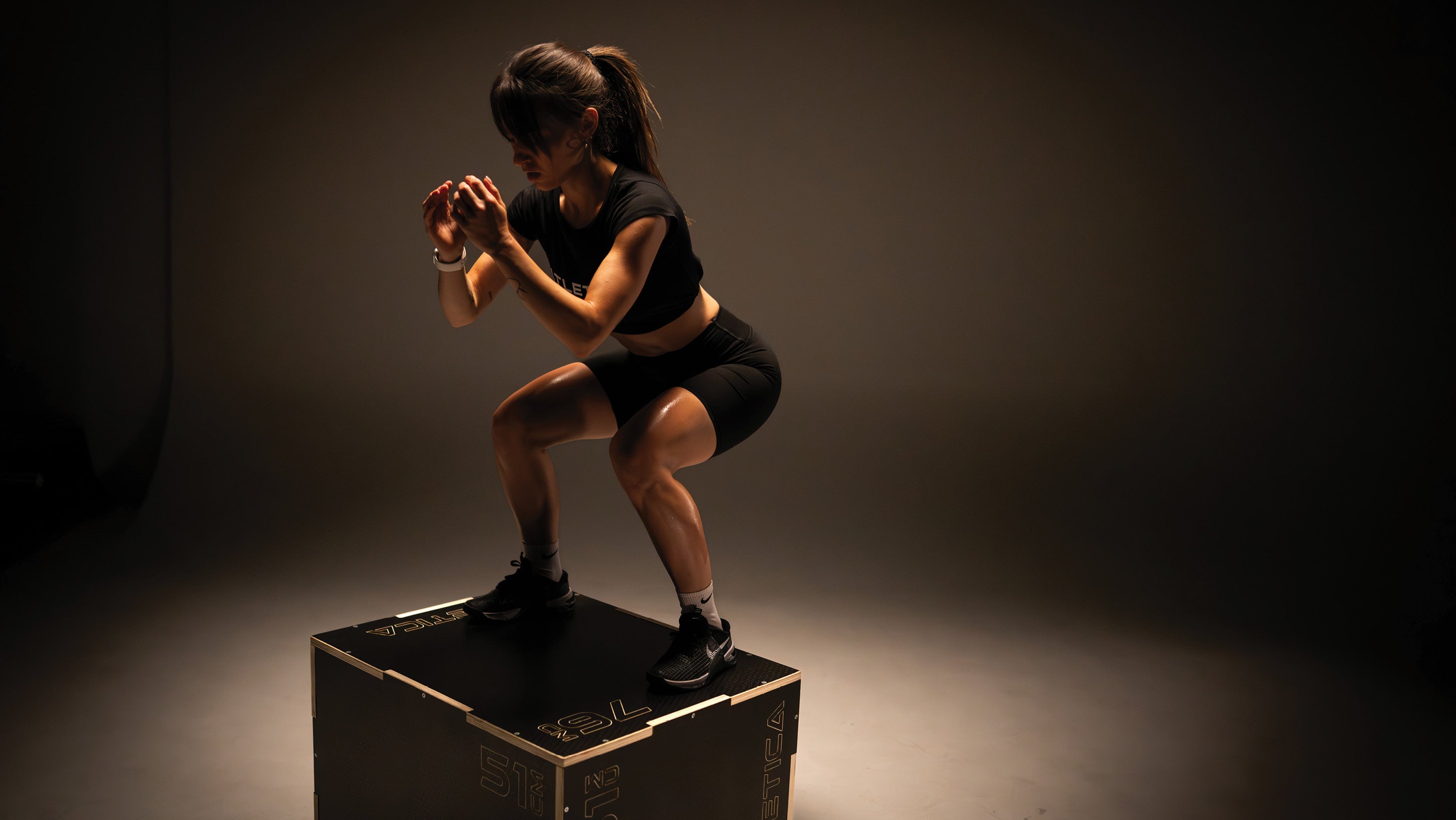 Jumps auf der Atletica Plyo Box