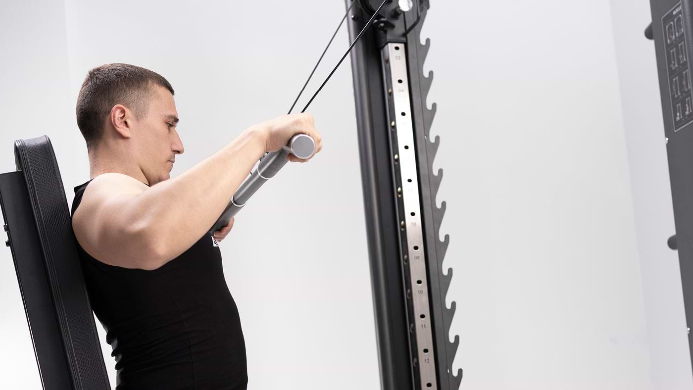 Cable pulldown on the cable pull