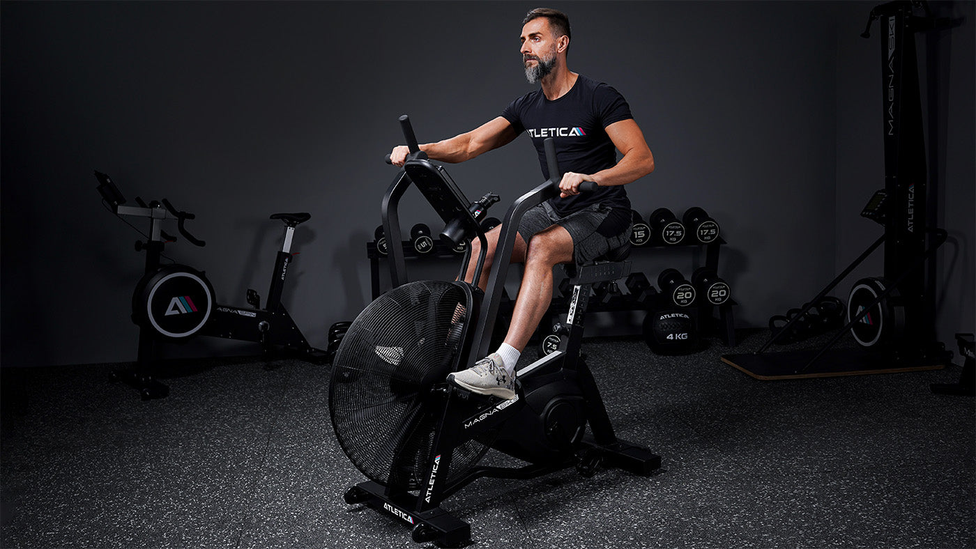 Bicycle ergometer cardio training