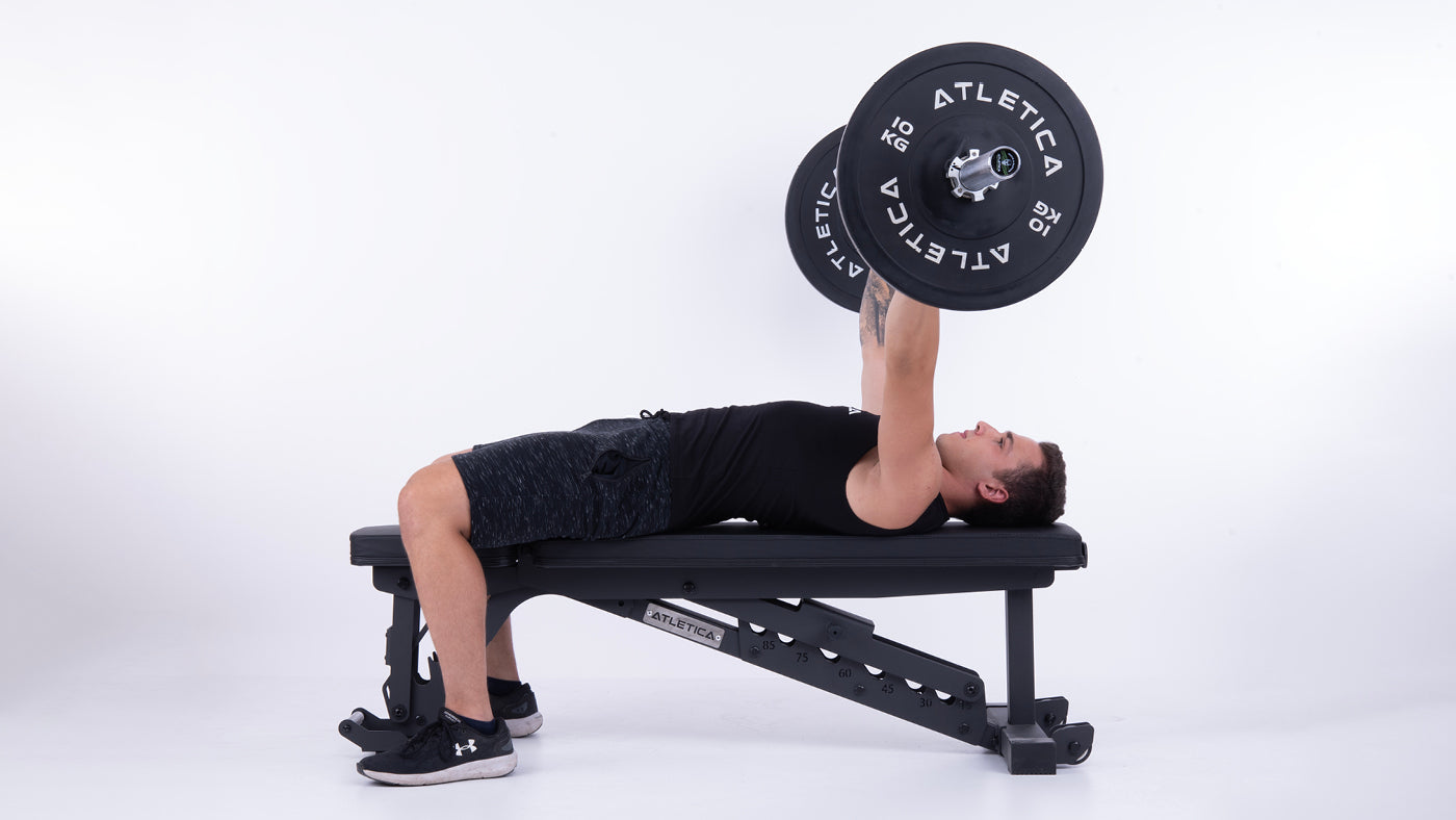 Bench press with barbell