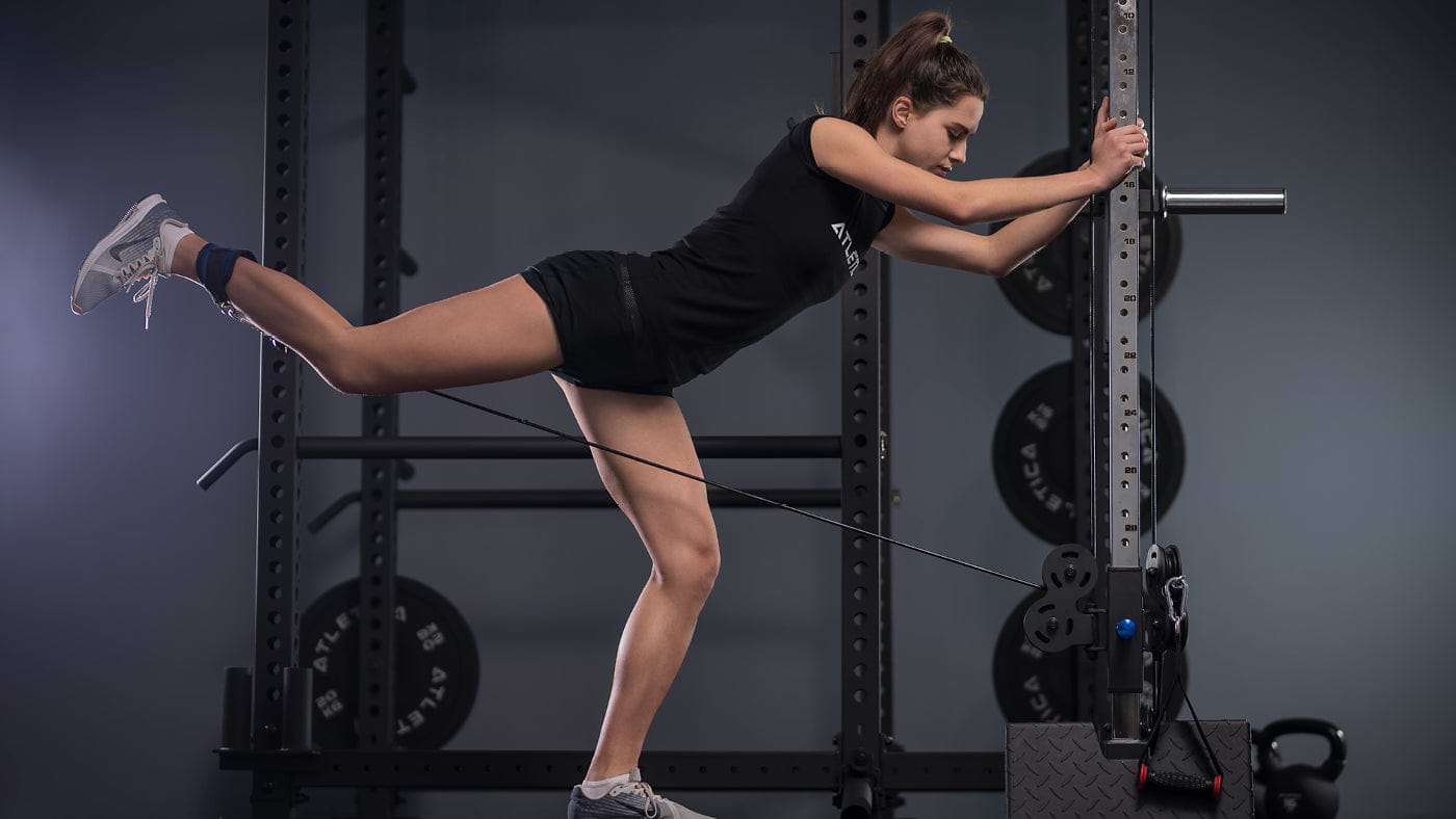 cable leg raises