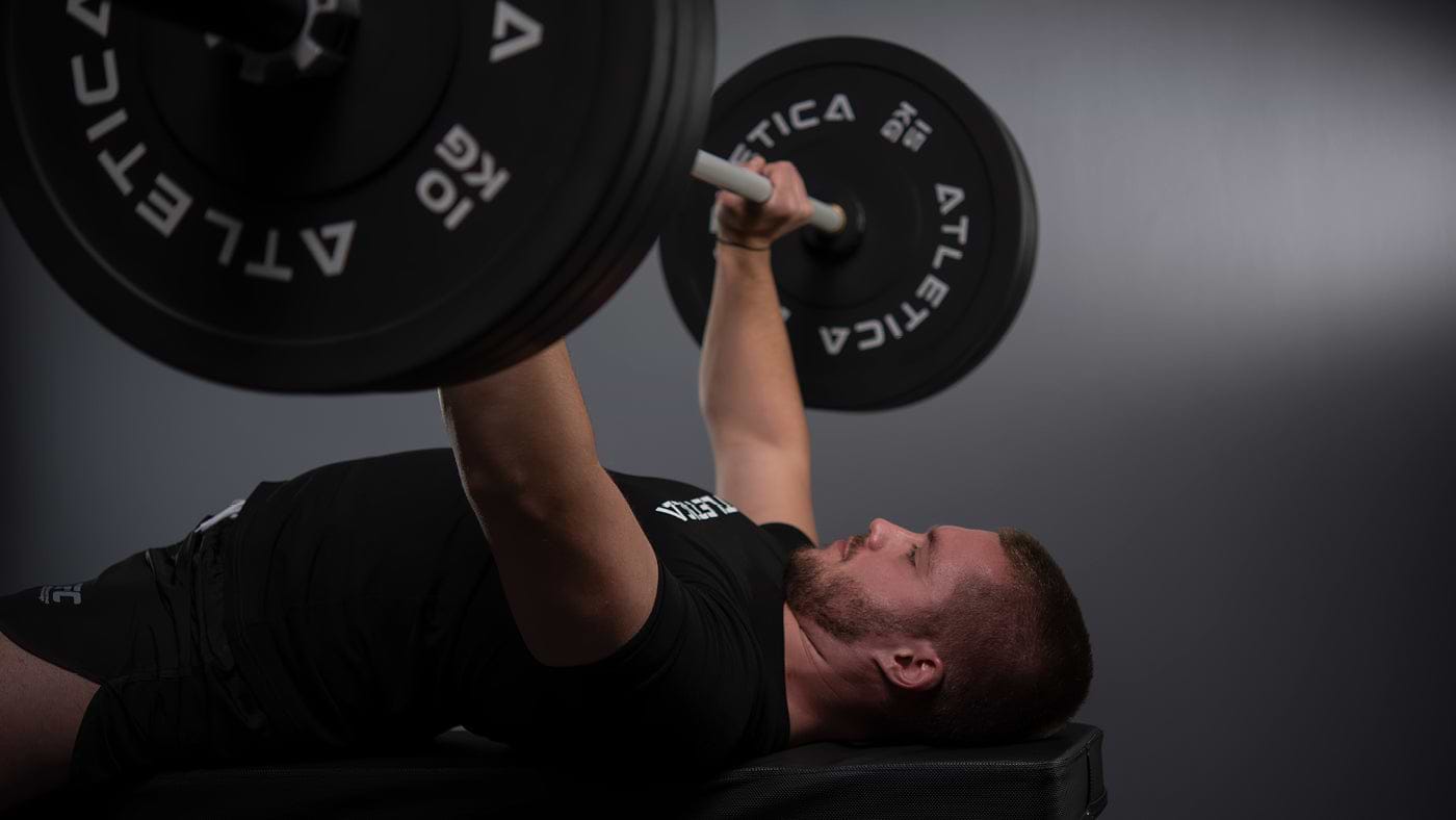 Deadlifts on the weight bench