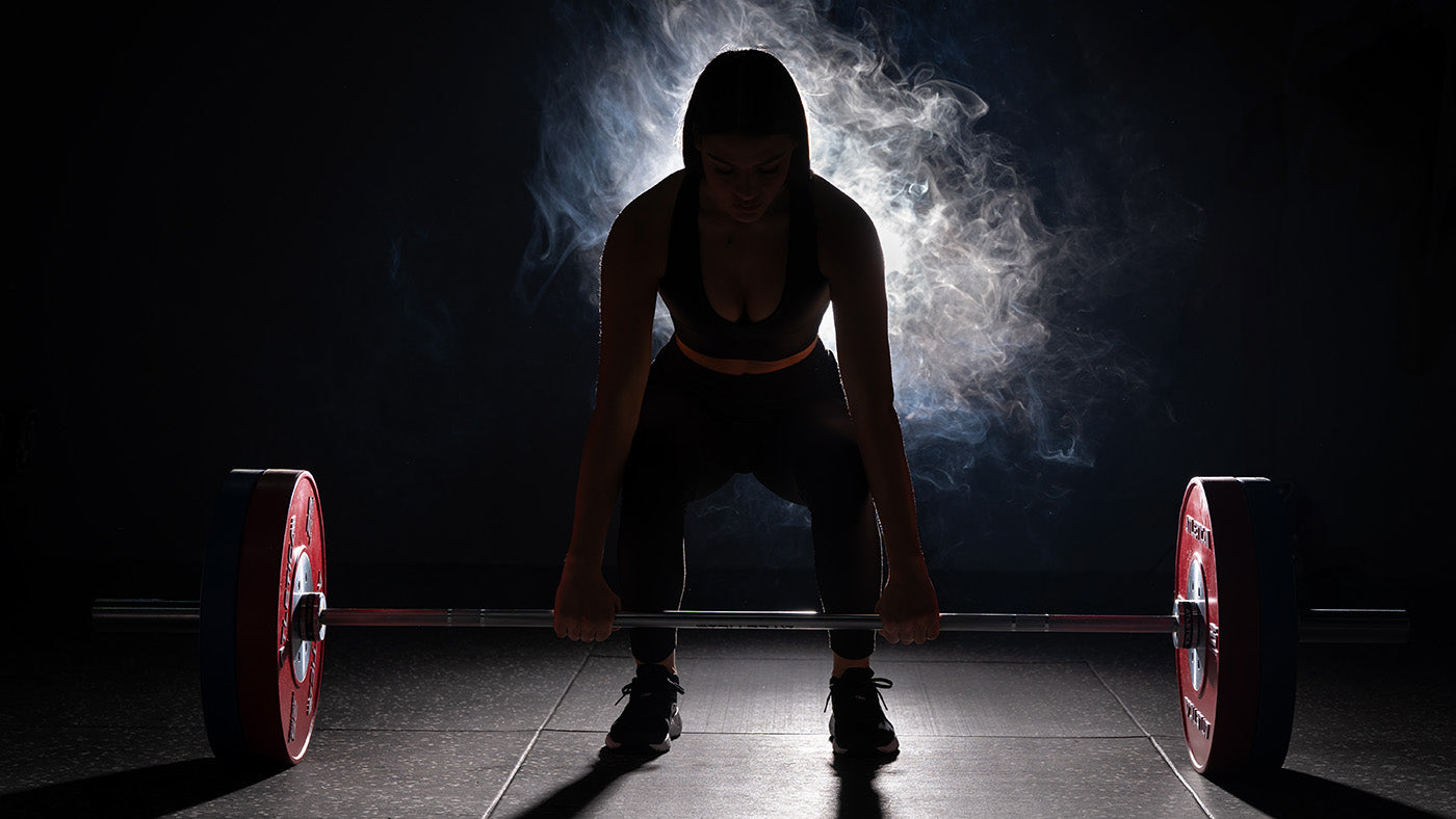 Deadlift with Atletica weight plates and barbell