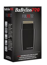 BabylissPRO FX02 BlackFX Double Foil Shaver FXFS2B with All Metal Body and  4-in-1 TurboJet Air Duster Pro - Matte Black