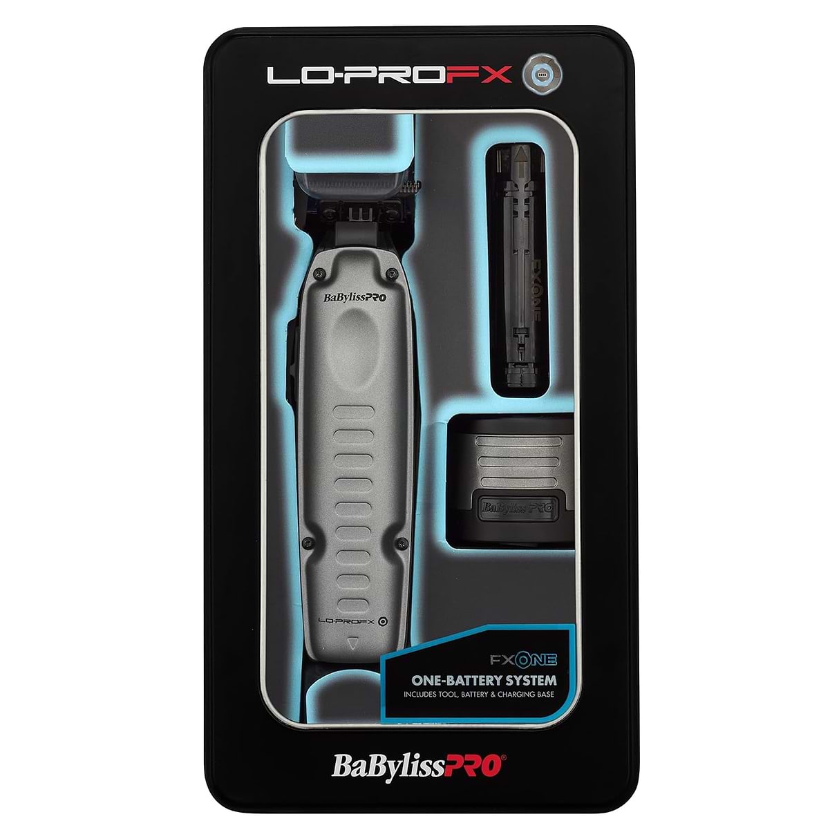 BabylissPRO FXONE LO-PROFX Clipper & Trimmer Set with 4-in-1 TurboJet Air Duster