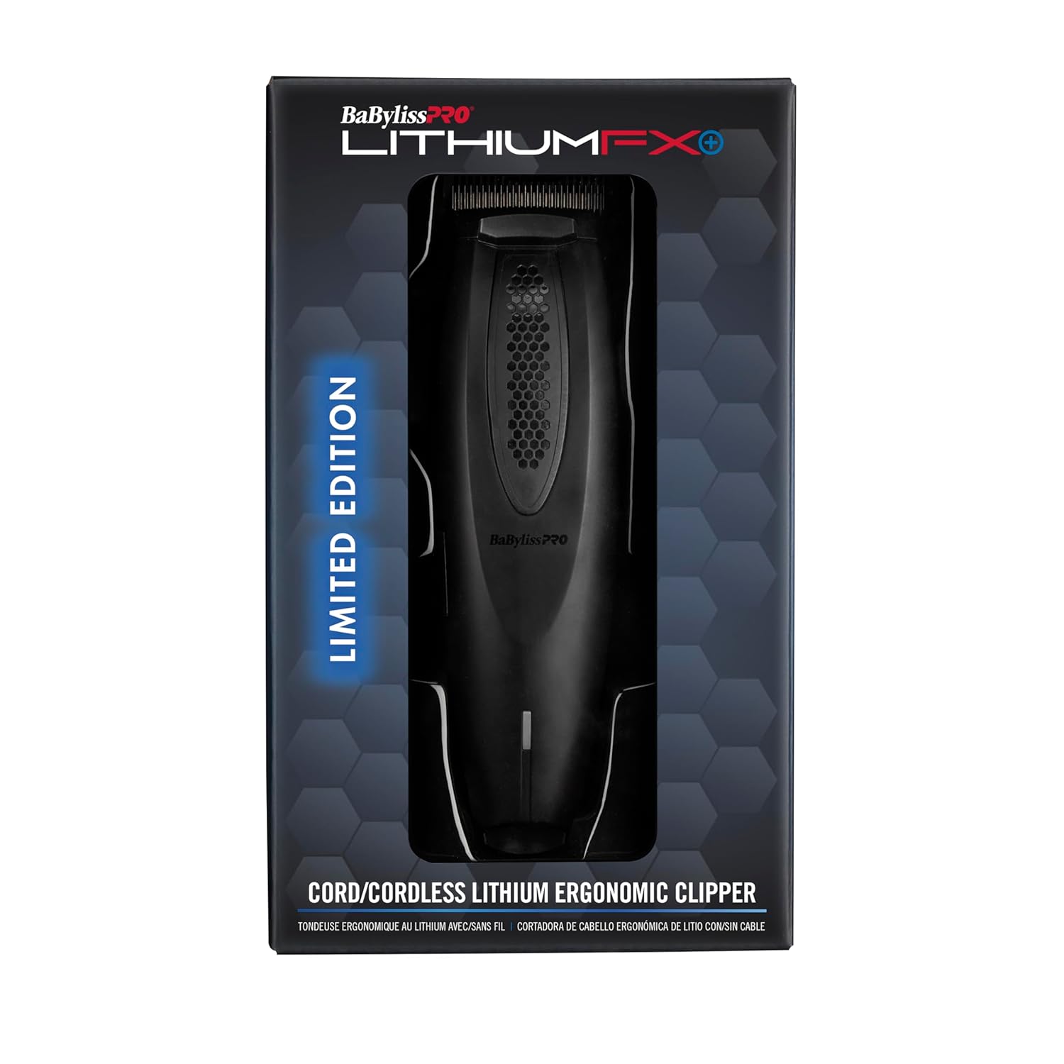 BaBylissPRO LithiumFX+ Matte Black Clipper & Trimmer Set with 4-in-1 TurboJet Air Duster