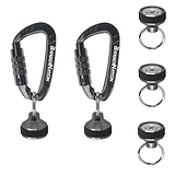 BarberNation Carabiner Pro (2x) with Super Strong Magnet Modules (3x)