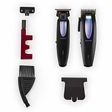 BaBylissPRO Limited Edition Iridescent LithiumFX+ Clipper & Trimmer Set (FX73HOLPKRB) with 4-in-1 TurboJet Air Duster