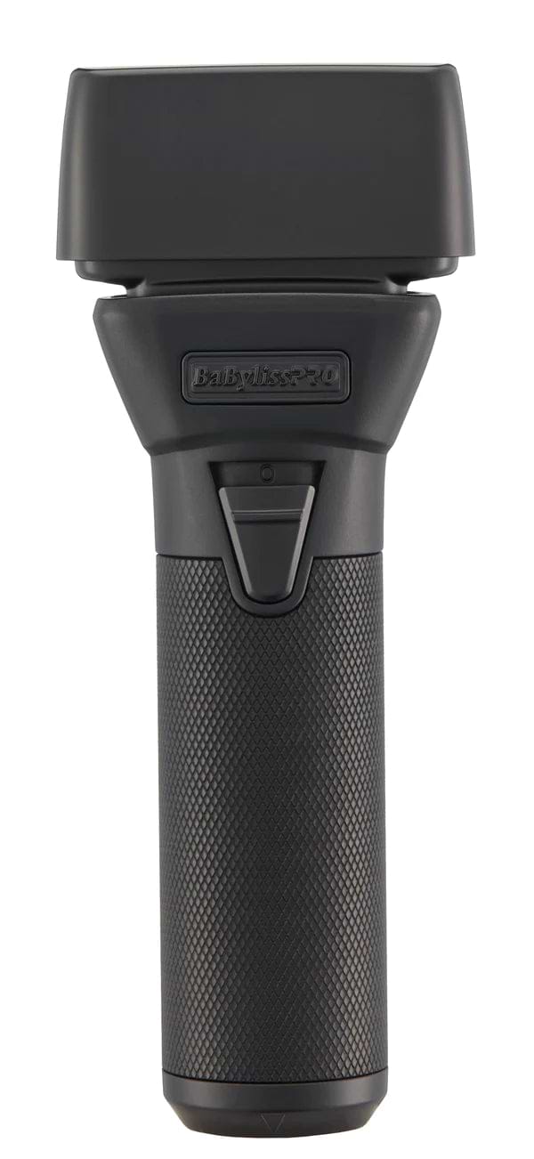 BabylissPRO FXONE BLACKFX DOUBLE FOIL SHAVER with All Metal Body 4-in-1 TurboJet Air Duster