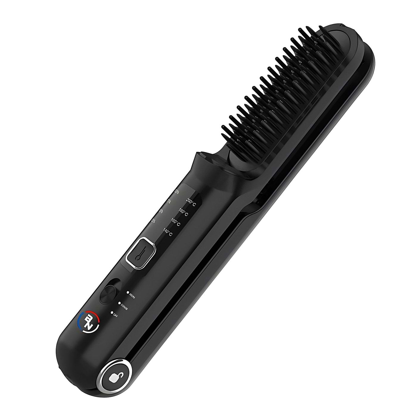 BarberNation 2-in-1 FadeFusion Cordless Heated Beard Brush & Flat Iron