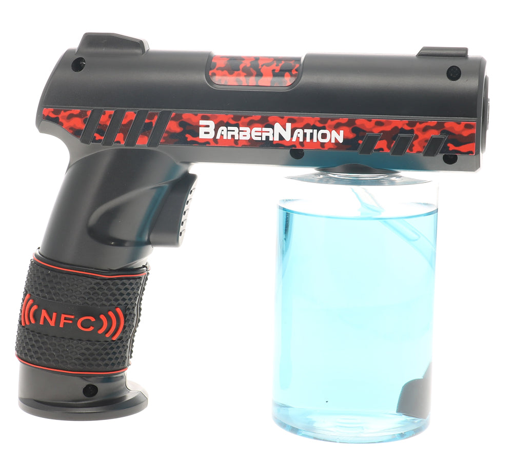 Kit BarberNation Keep It Clean (pistola para después del afeitado y TurboJet Air Duster Pro) - Red CamoFX 
