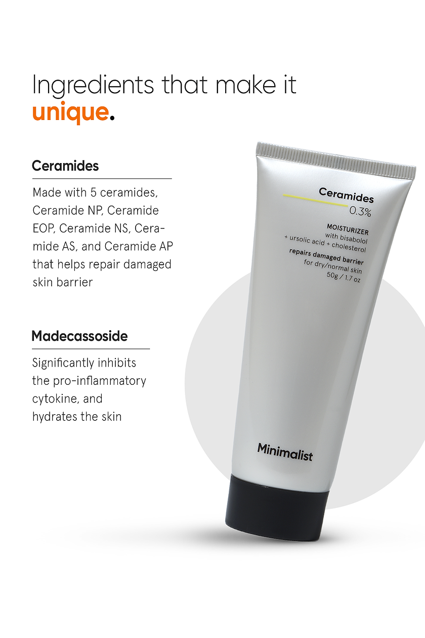 Minimalist 0.3% Ceramide Barrier Repair Moisturizing Cream For Oily Skin thumbnail 4