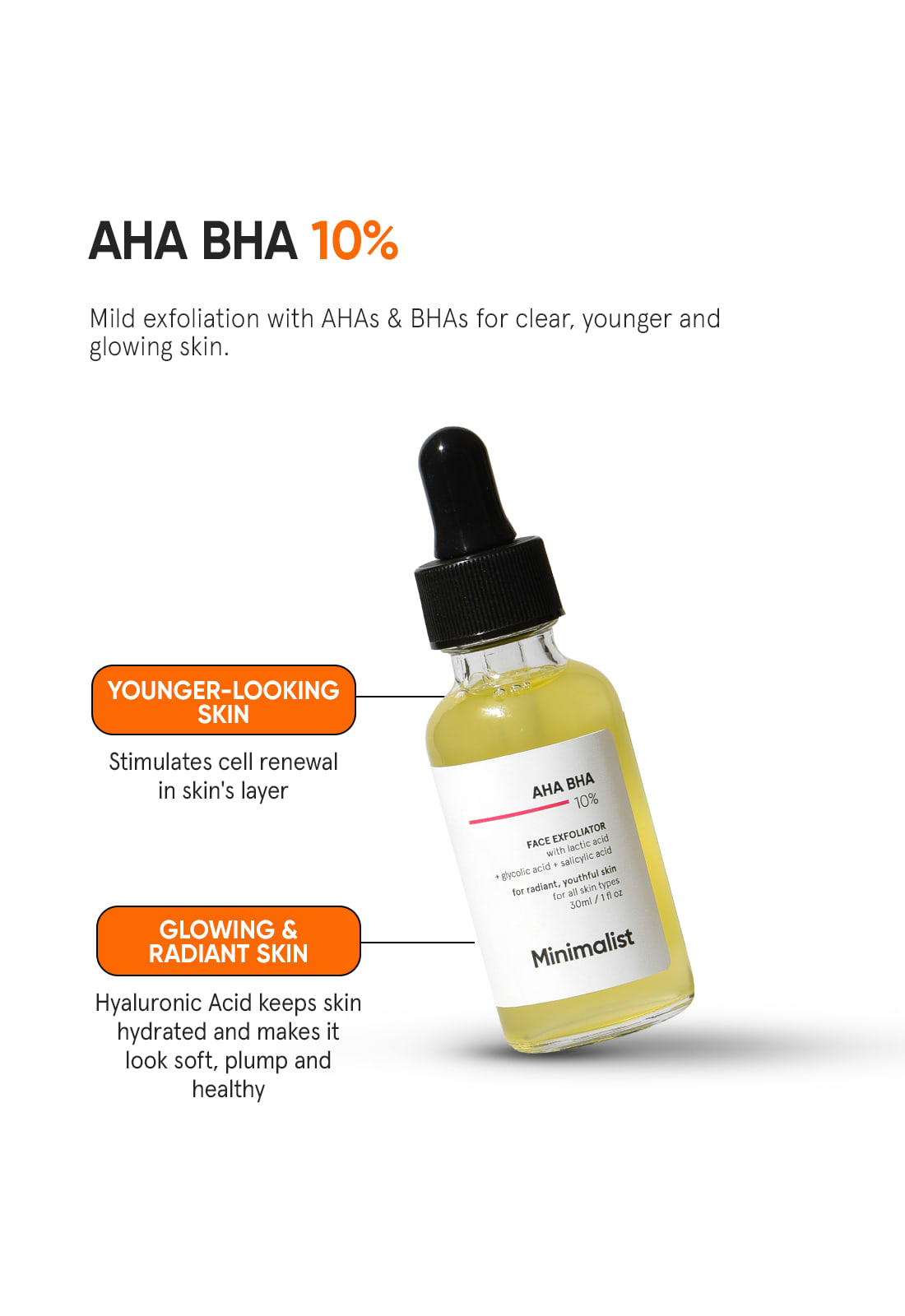 AHA BHA 10% Face Exfoliator