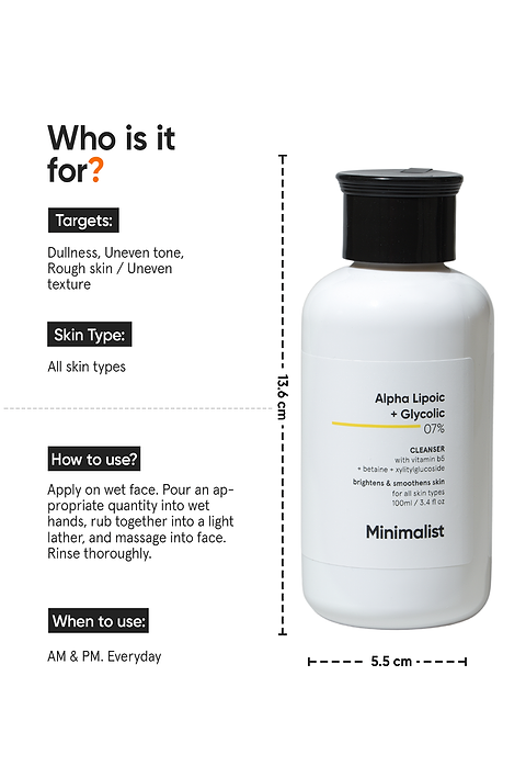 Alpha Lipoic + Glycolic 7% Cleanser