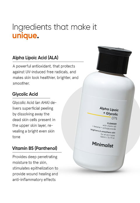 Alpha Lipoic + Glycolic 7% Cleanser