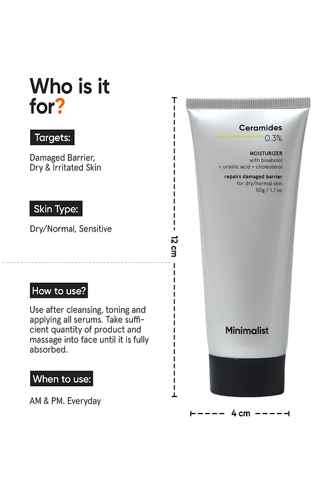 Ceramides 0.3% + Bisabolol Moisturizer
