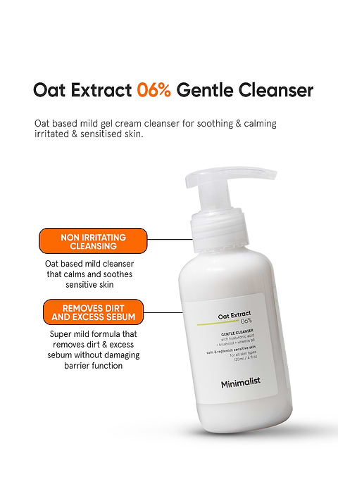 Oat Extract 6% Gentle Cleanser