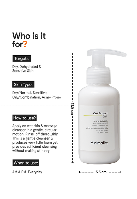 Oat Extract 6% Gentle Cleanser