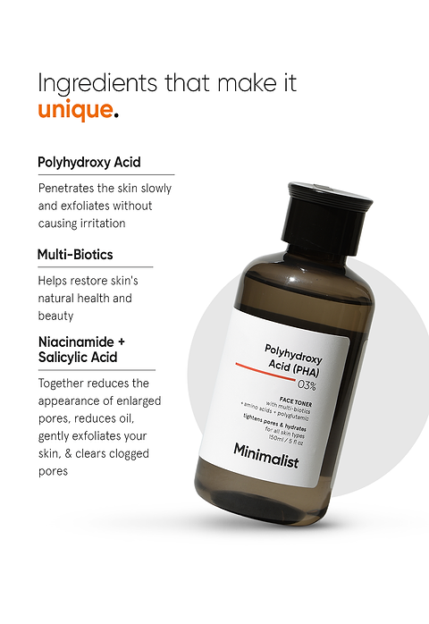 Polyhydroxy Acid (PHA) 3% Face Toner