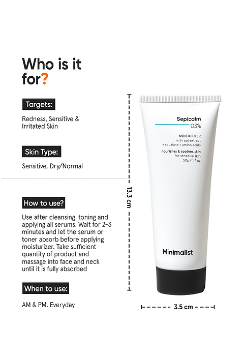 Sepicalm 3% Moisturizer