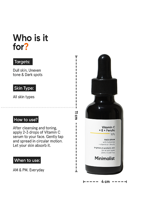 Vitamin C + E + Ferulic 16% Face Serum