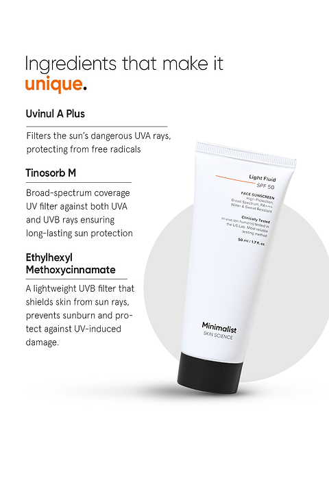 Light Fluid SPF 50 Sunscreen