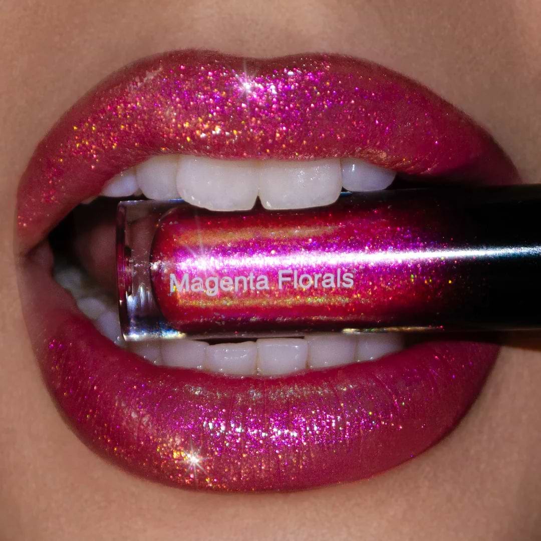 Lipgloss - Magenta Florals