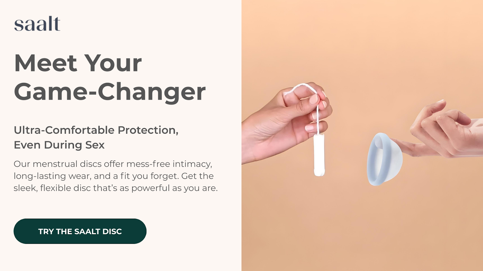 Make The Switch To A Saalt Menstrual Disc