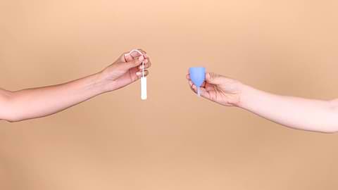 Tampon and menstrual cup