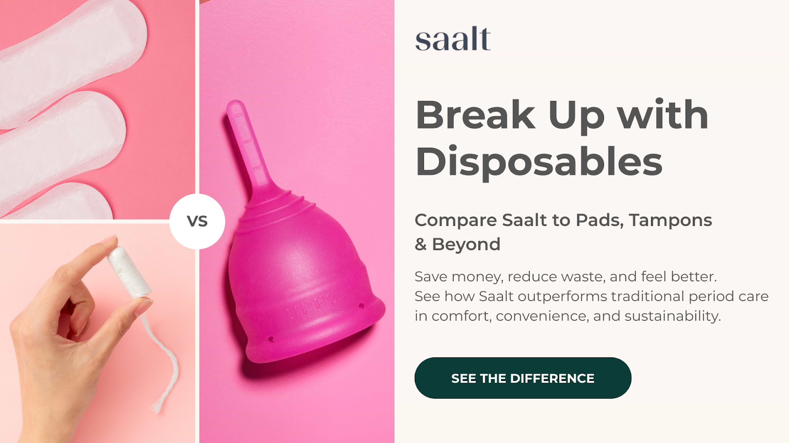 Save Money and Reduce Waste With Reusable Period Products by Saalt