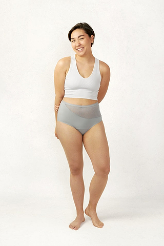 Model wearing Saalt period underwear