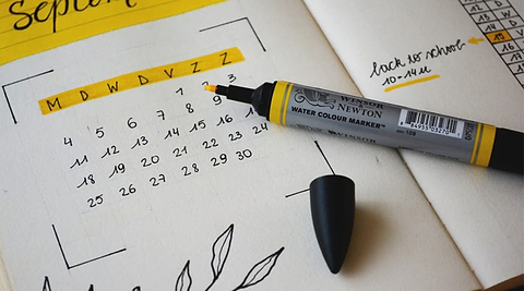 Highlighter on calendar