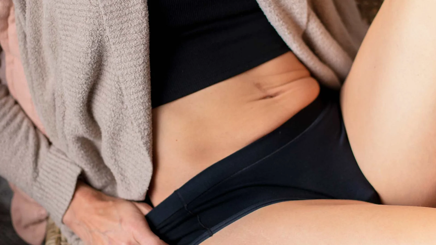 A Person Wearing Saalt Underwear