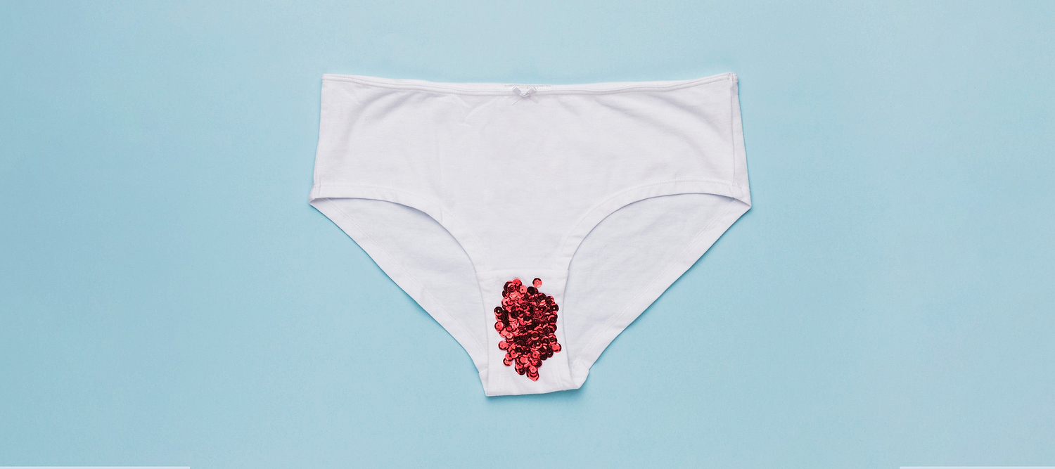 how does period underwear work with clots