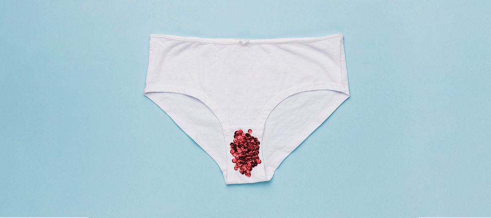 how does period underwear work with clots