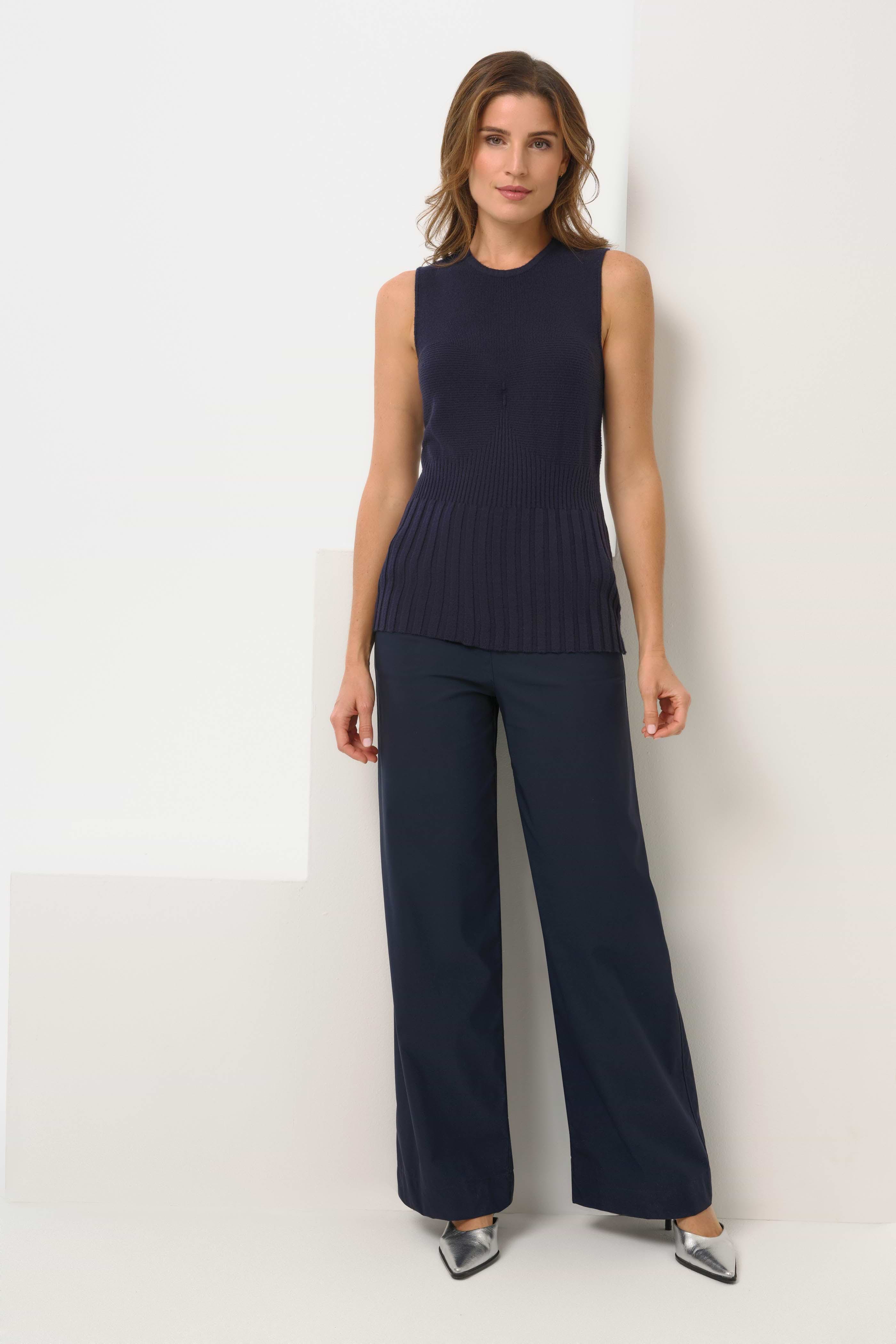 【COLOR iN ID】Brooklyn Wide Pants BrooklynNavy_SeacrestNavy-