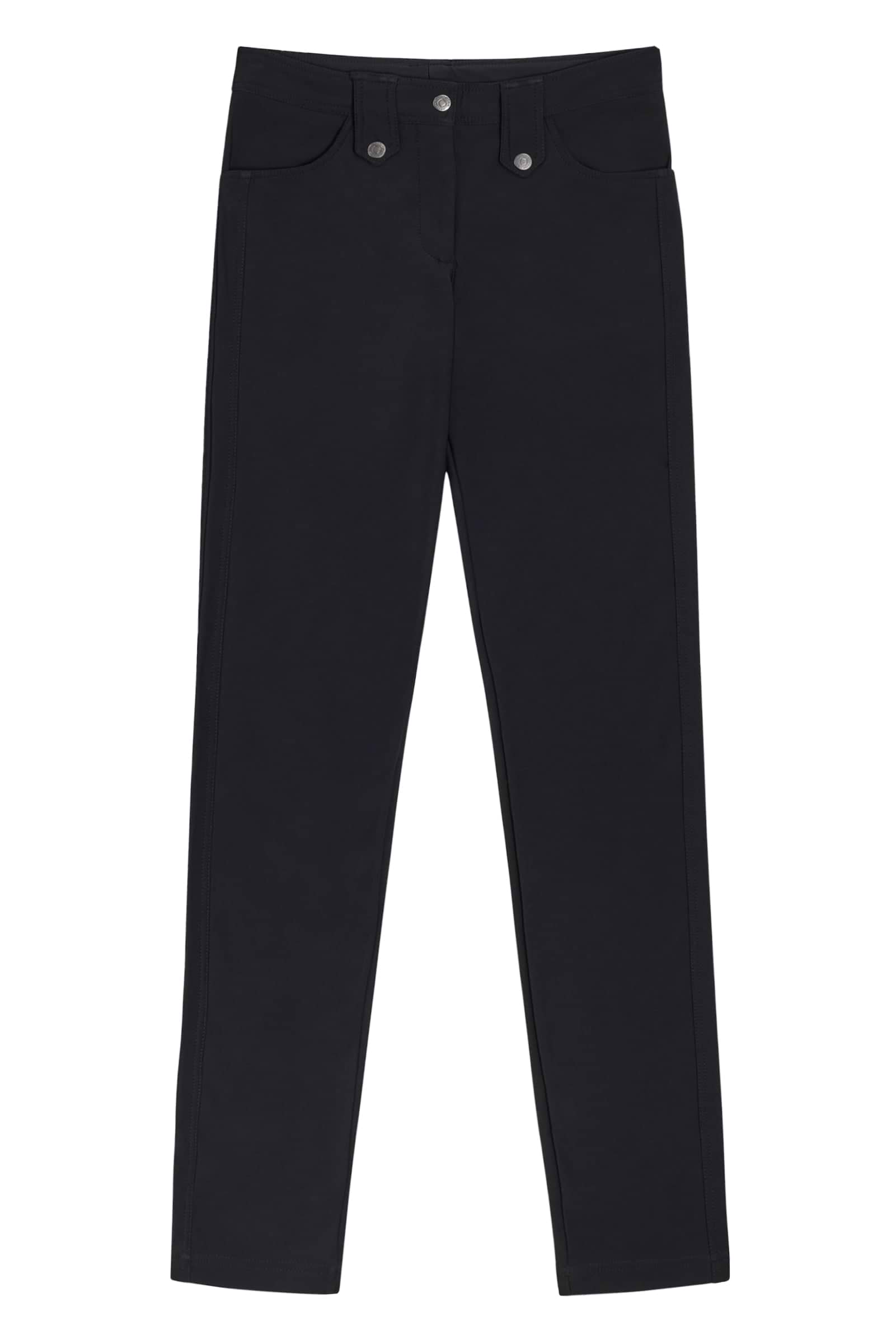 The Best Travel Pants. Flat Lay of the Skyler Cozy Fleece-Lined Travel Pant in Black