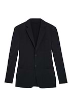 The Best Blazer. Flat Lay of a Men's Hemingway Blazer in Black.