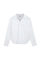 The Best Travel Top. Flat Lay of a Kieran Top in White.