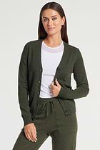 ARMY GREEN || Missy Cashmere Cardigan