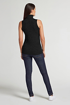 Black || Nicolette Sleeveless Cashmere Top