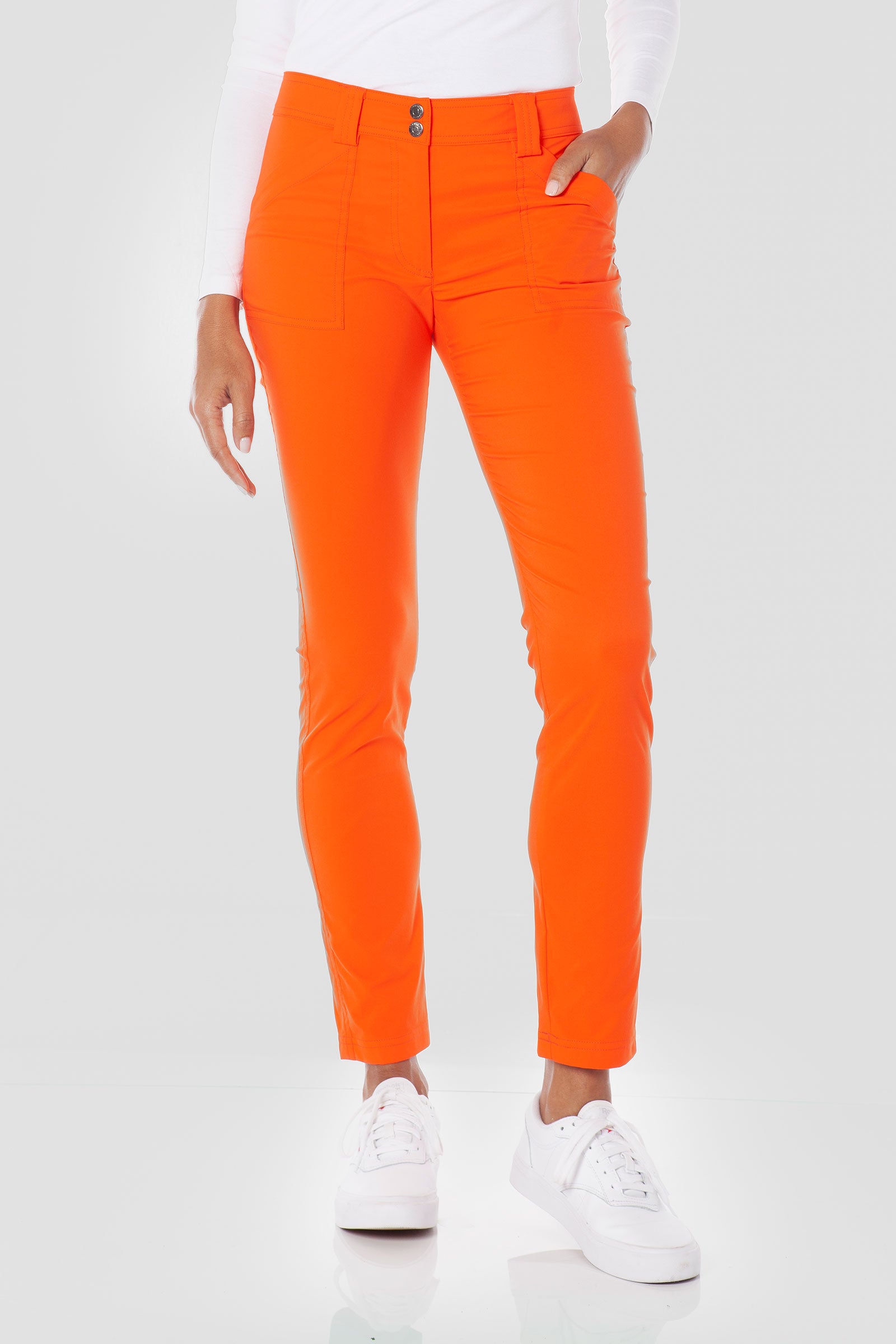 Orange|| McCall Cargoless Pant