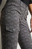 Blue Lizard-Platinum || Kate Printed Cargo Pant