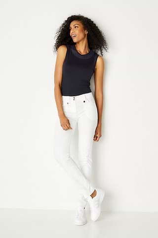 White Pant Season The Skyler Travel Pant
