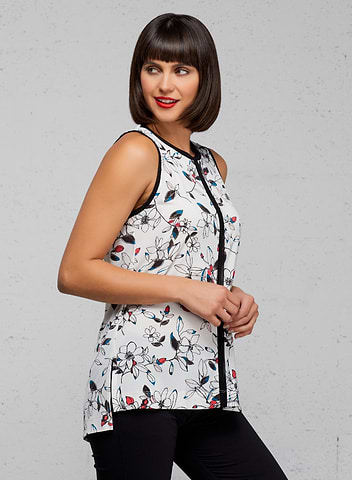 The Madison Floral Print Jersey Top for Your Tropical Vacation