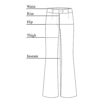 Amanda Flare Pant Size Chart