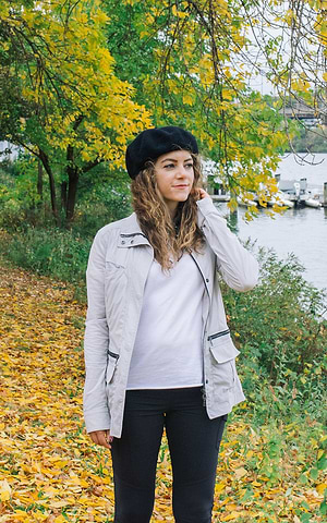 Grace wore Anatomie all over Boston and London 