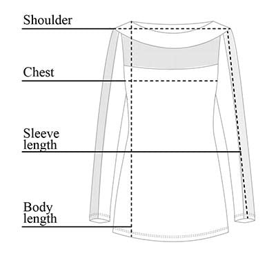Angel Mesh Top Size Chart